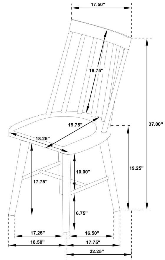 Coaster® Middleton 7-Piece Natural Extension Leaf Dining Set-4