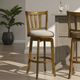 Armen Living Wren Sepia Brown/Static Gray Barstool-1