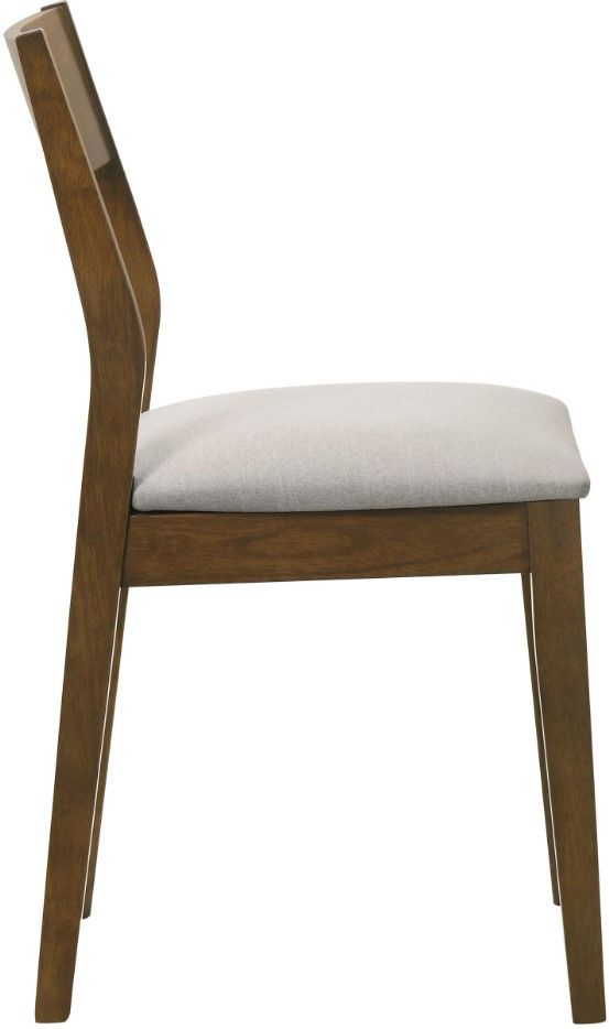 Coaster® Almonte Beige/Dark Brown Dining Side Chair-2