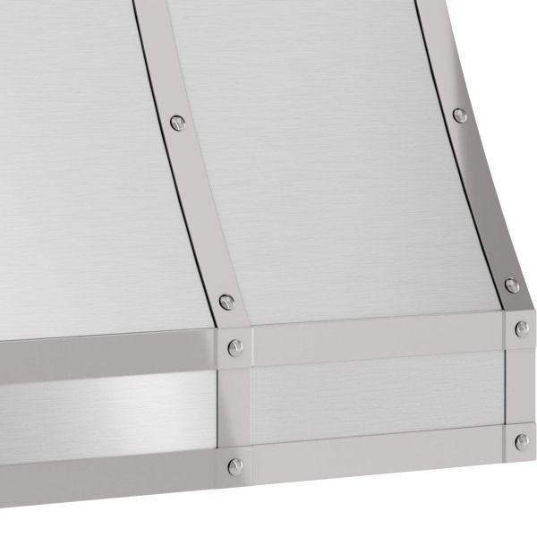 Zephyr Designer Collection 36'' x 12'' Stainless Steel Duct Cover Banding Kit -1