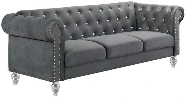 New Classic® Home Furnishings Emma Gray Sofa-0