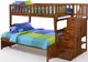 Night & Day Furniture™ Peppermint Cherry Twin/Full Stair Bunk Bed-0