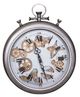 A & B Home Silver Wall Stop Watch Style Wall Gear Clock-0