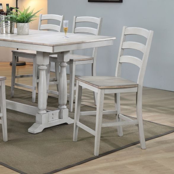 Winners Only® Ridgewood Gray/Oat Bar Stool-1