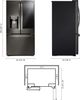 LG 26.0 Cu. Ft. Black Stainless Steel French Door Refrigerator-1