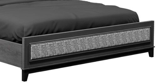 Country View Woodworking American Modern Brown Maple 1-Panel Panel Upholstered Queen Bed-1