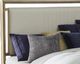 American WoodCrafters Arlington Nutmeg King Upholstered Panel Shelter Bed-1