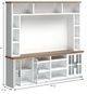 Legends Home Hampton Barnwood/Jasmin White Entertainment Center-2