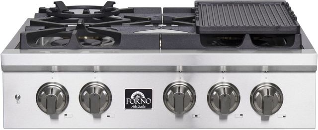 FORNO® ALTA QUALITA 30" Stainless Steel Pro-Style Gas Rangetop-0