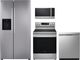 LG 4 Piece Stainless Steel Electric Kitchen Package-0