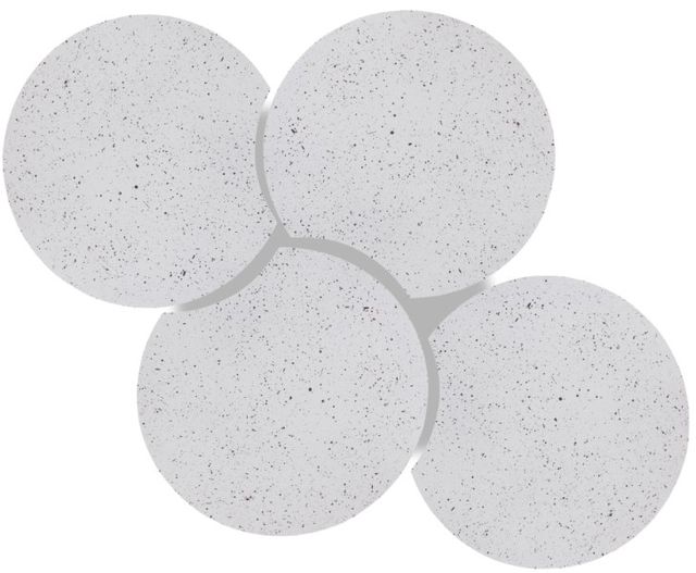 Meridian Furniture Dimple 4-Piece White Modular Nesting Coffee Table Set-2