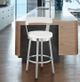 Armen Living Bryant White 26" Swivel Counter Stool-4