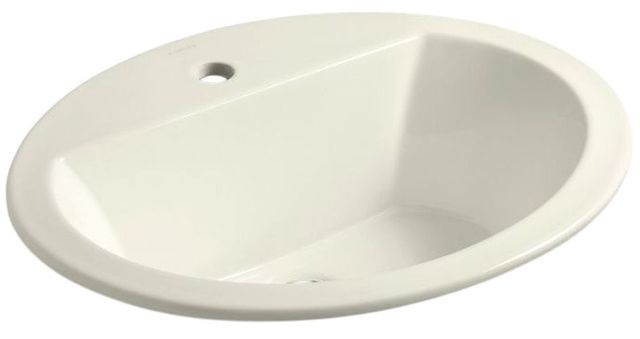 Kohler Bryant® Biscuit 20.25" Oval Drop-In Bathroom Sink-0