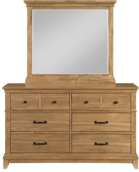 New Classic® Home Furnishings Sunstone Honey Dresser and Mirror-2