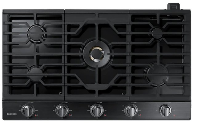 Samsung 36" Black Stainless Steel Gas Cooktop-0