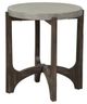 Liberty Furniture Cascade 3-Piece Wire Brush Rustic Brown Table Set with Gray Concrete Top -2
