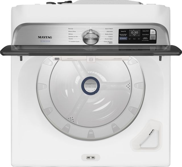 Maytag® Pet Pro 5.3 Cu. Ft. White Impeller Top Load Washer-1