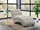 Elements International Dominick Linen Chaise Lounge-1
