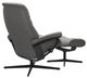 Stressless® by Ekornes® Customizable Sunrise Small Manual Recliner and Ottoman with Cross Base-3