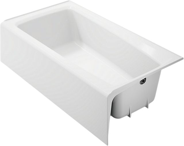 KOHLER® Mendota® White 60" x 32" Alcove Bath - Right Drain-0