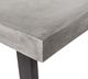 Moe’s Home Collection Jedrik Dark Grey Large Concrete Outdoor Dining Table with Black Metal Legs-3