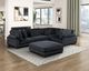 Homelegance® Traverse 5-Piece Black Modular Sectional with Ottoman-1