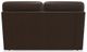 La-Z-Boy® Miles Walnut Leather Loveseat-3