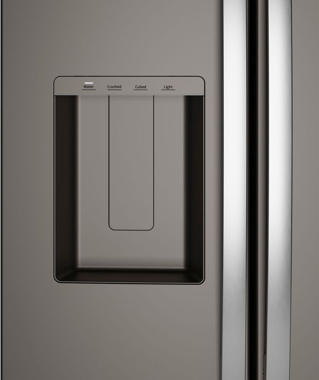 GE® 36" 27.9 Cu. Ft. Fingerprint Resistant Slate Side-by-Side Refrigerator with Extra Tall Dispenser and In-Door Icemaker-2