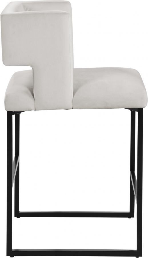 Meridian Furniture Caleb Cream Counter Stool-2