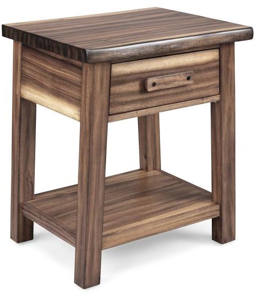 homestyles® Forest Retreat Brown Queen Headboard and Nightstand-1