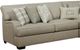 Corinthian Furniture Brentwood 2-Piece Celadon Gray Curved Sectional-1