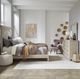 Liberty Furniture Belmar 3-Piece Silver Champagne/Washed Taupe Queen Panel Bedroom Set-1