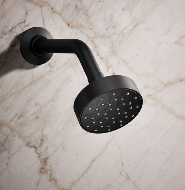 KOHLER® Awaken® G90 Matte Black 1.5 GPM Single-Function Showerhead-1