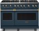 Viking® 5 Series 48" Squall Pro Style Gas (LP) Range with Brushed Brass Trim-0
