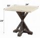 ACME Furniture Romina White Marble Top End Table with Weathered Espresso Base-2