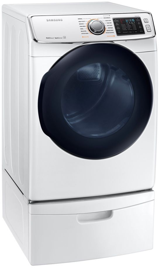 Samsung 7.5 Cu. Ft. White Front Load Gas Dryer-4