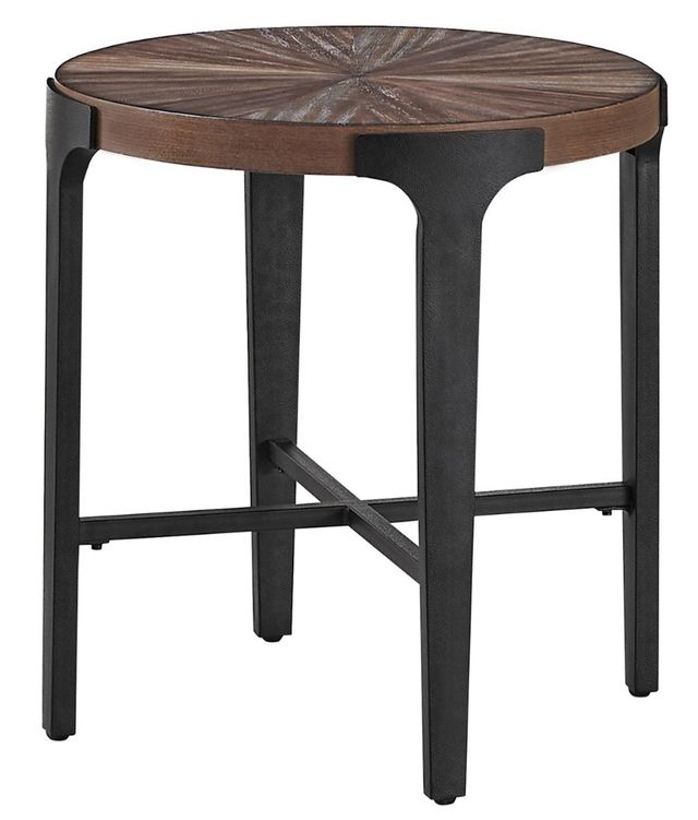 Steve Silver Co. Chevron Black/Cinnamon End Table-0