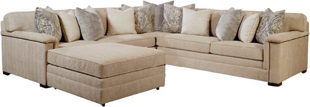 Huntington House 4-Piece Customizable Sectional with Left-Arm Facing Loveseat-0