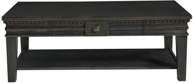 Signature Design by Ashley® Miniore Weathered Black Coffee Table-1