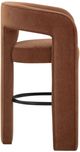 TOV Furniture Malone Rust Chenille Bar Stool-4