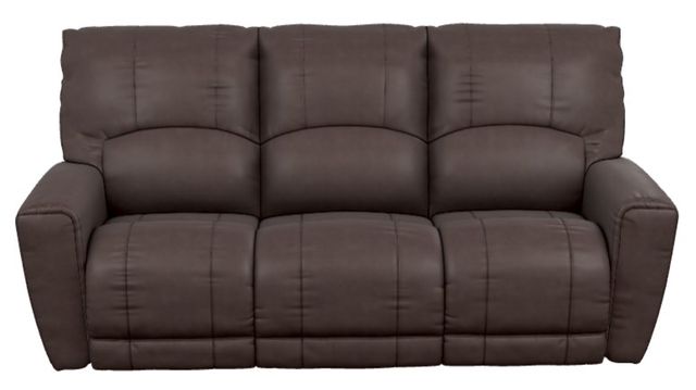 La-Z-Boy® Cassian Walnut Leather Manual Wall Reclining Sofa-1