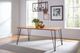 Coaster® Sherman Natural Acacia Dining Table with Black Metal Legs-4