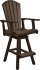 C R Plastics Generation Line Chocolate Pub Chair-0