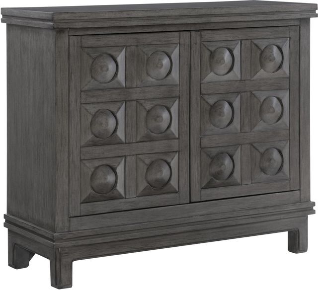 Powell® Zora Gray Carved Cabinet-0