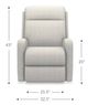 La-Z-Boy® Finley Steel Power Rocking Recliner with Headrest and Lumbar-4