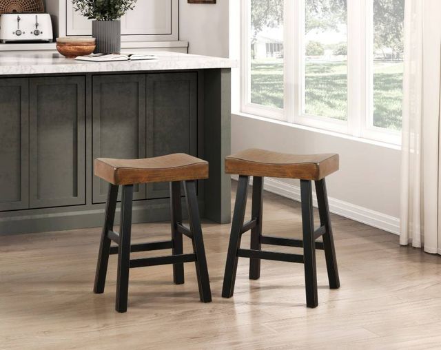 Homelegance® Caspian Black/Brown Counter Stool-1