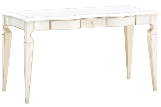 Michael Amini® La Marisia Creamy Pearl Vanity Desk-0