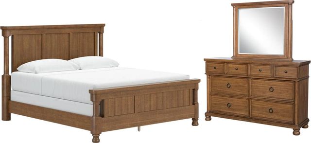 Signature Design by Ashley® Rowlenstowe 3-Piece Brown King Bedroom Set-0
