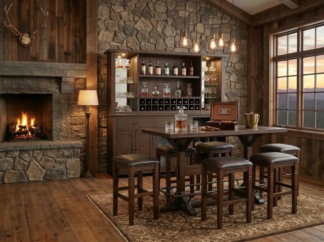 Sunny Designs™ Homestead Tobacco Leaf Hutch and Buffet-1