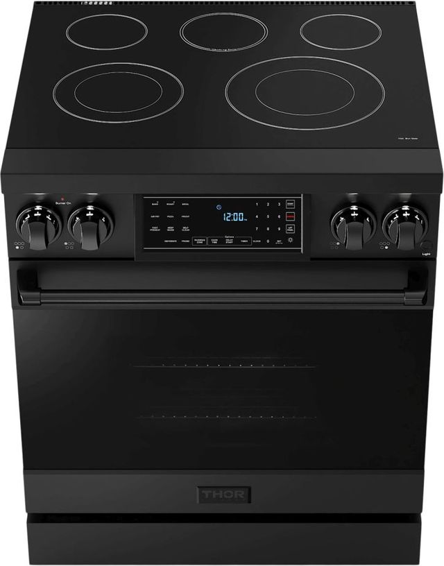 Thor Kitchen® Gordon Ramsay Series 30" Matte Black Pro Style Electric Range-1